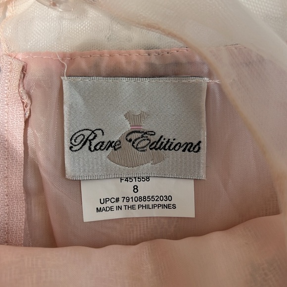 Rare Editions Pink/Purple Floral Metallic Box Pleat Dress - Picture 4 of 12